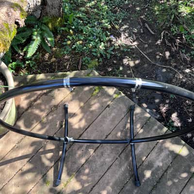 Paiste 28" Gong Stand (Vintage 1977) Symphonic Tam Tam Stand 1977 - Black image 8