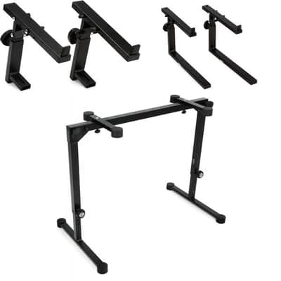 K&M 18820 Omega Pro Keyboard Stand 3 Tier Bundle - Black image 2