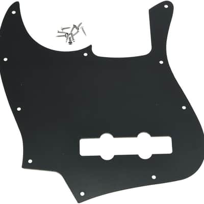 4 String J Bass Style Pickguard Bass Pick Guard Scratch Plate for USA/Mexico Jazz J Bass Black Pearl image 2