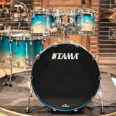 Tama Starclassic Walnut/Birch 5pcs Satin Sapphire Fade Drum set - Demo! image 2