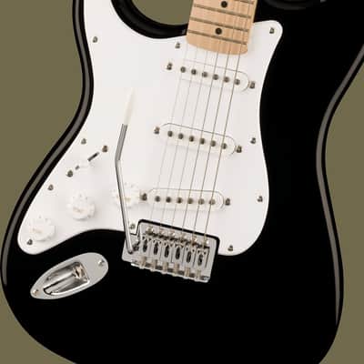 Fender Squier Sonic Stratocaster Black Electric Guitar - Left-Handed image 3