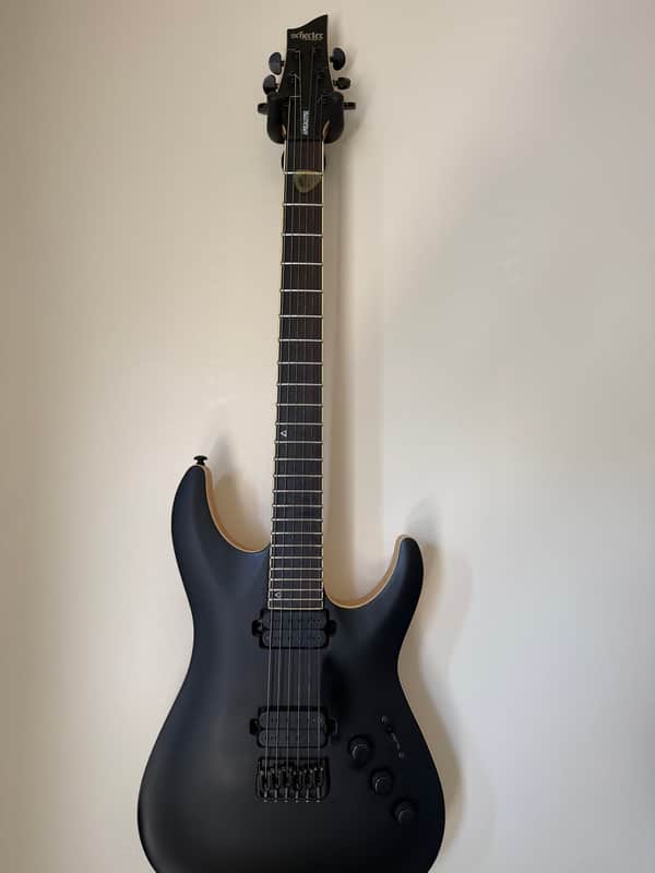 Schecter C-1 Apocalypse 2019 - Carbon Black image 1