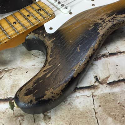 Fraser Guitars - Aged Tobacco Burst custom shop 54 Stratocaster Guitar Vintage Relic MADE TO ORDER image 2