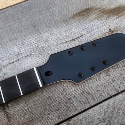 Texas Long Horn 3 x 3 T Black Steed Guitar neck Replacement Neck. Steel Frets 25.5 scale Neck DIY image 5