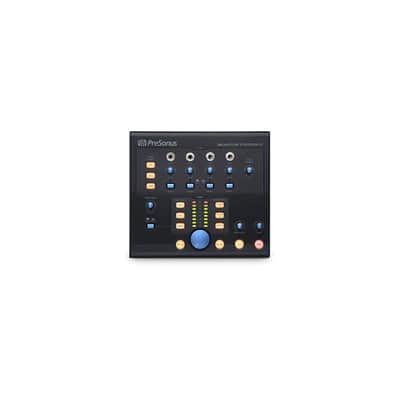 PreSonus Monitor Station Desktop Studio Control Center, Three Sets of I/O, Dual LED Meters, Mute and Mono Functions, Four Headphone Amps, Talkback Mic image 4