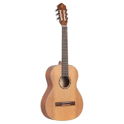 Ortega R122-3/4 Family Series Cedar Top Mahogany Neck 3/4-Size Nylon 6-String Classical Acoustic Guitar w/Gig Bag image 2