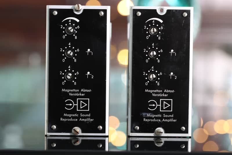 Klangfilm V073 Tube Preamp Magnetic Sound Reproduction Amplifier Pair image 1