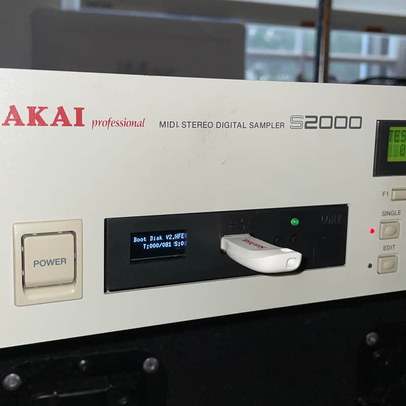 USB Floppy Emulator for Akai S2000 Sampler with OS Replacement disk drive, OLED Display & 4GB S-2000 image 1