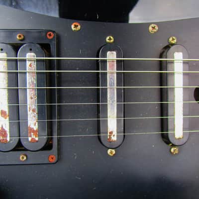 Aria Pro II RS Knight Warrior Guitar, 1985, Japan, USA Kahler Flyer Tremolo, Coil Tap, Case image 6