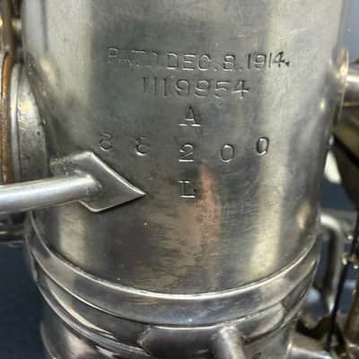 Vintage Pre War Conn New Wonder Alto Saxophone Silver with Gold Wash Bell 1922-23 image 22