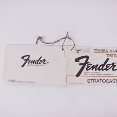 1979 Vintage Fender Stratocaster Owner's MANUAL Original 1970's Strat Case Candy image 8