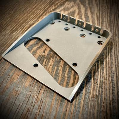 Van Dyke-Harms Telecaster Bridge, Cut for Bigsby Tremolo image 2