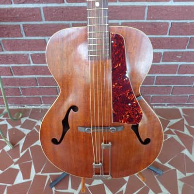 Kay Silvertone Mahogany Archtop Guitar w Case - Circa 1951 - All Hog image 3