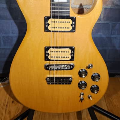 Vintage 1980s Carvin DC200 Natural Ebony Board Set Neck Great Value image 8