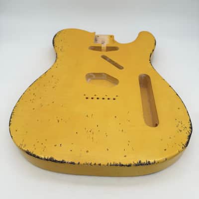 MJT Telecaster Body Relic Nitro Butterscotch Super-Light mjt6714 image 5