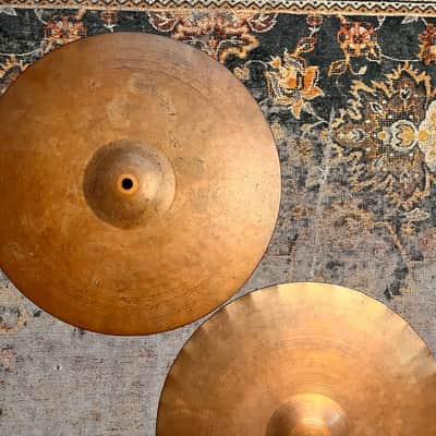 VINTAGE PAISTE 2002 SOUND EDGE Hihats 14” 1010 1004 g ICONIC! CRISP & DRY! Don’t Pay $550! image 3