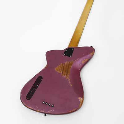 DWG Custom 34" Proto 4-String Bass Guitar Relic Roasted Pine image 14
