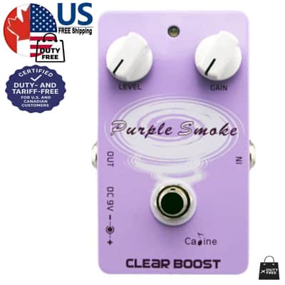 Caline CP-22 Purple Smoke Clear Boost Effect Pedal True Bypass image 4