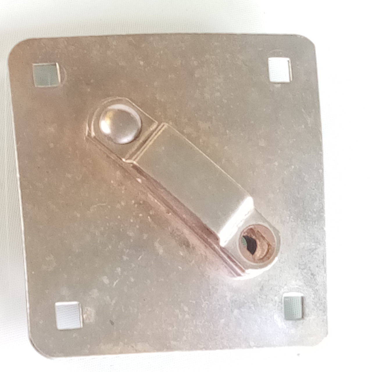 Gretsch Chrome Diamond Mount Ride Tom Shell/Bass Drum Rail Bracket USA Re-Rivet — main photograph