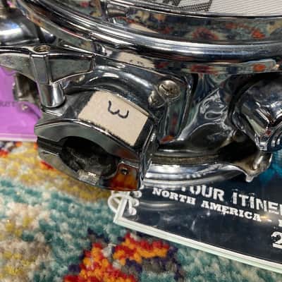 Hart Dynamics - Rick Allen's Def Leppard, 8" Trigger Hammered Chrome Trigger Pad (RA #2058) 2000s, With AUTOGRAPHED HEAD!! image 5