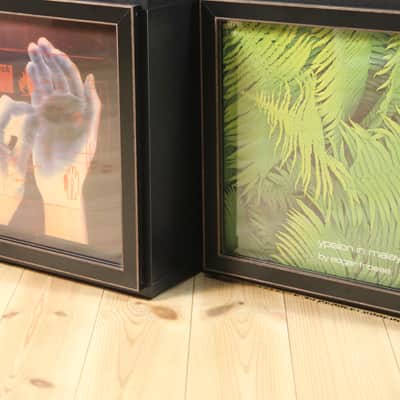 Art Vinyl Record Storage**Lp Frame Display One Box Cabinet Cube Wood Crate 12" Picture Album Display 33rpm Analog Disc Now Playing Music Rack Cover Jacket Stand Case Unit Wood furniture Dj Audio Idea image 5
