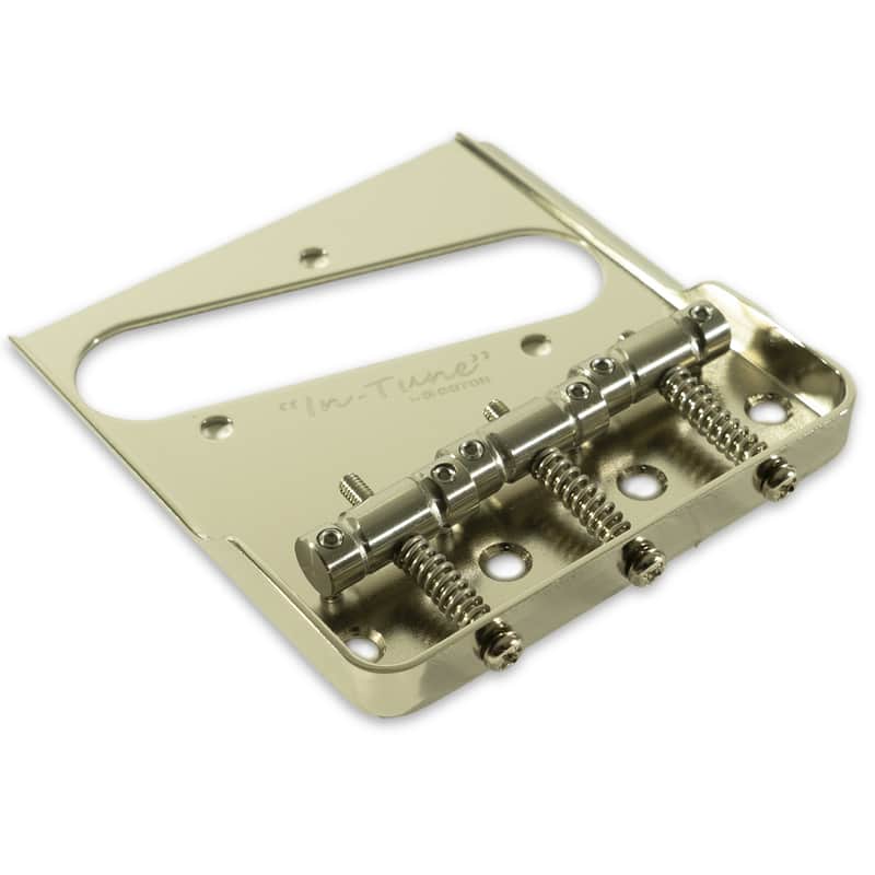 Gotoh Compensating Titanium Saddle Nickel Bridge Fender Telecaster Style Guitars image 1