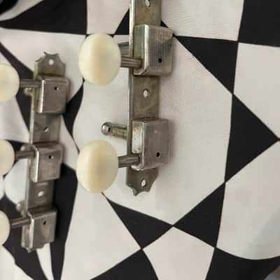 Original Kluson Deluxe 3 on a side 1950s-1960s - Chrome, white image 6