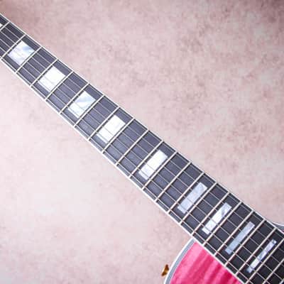 GIBSON USA Custom Shop Dealer Select Les Paul Custom AAA+ "Trans Pink + Ebony" (2026) image 10