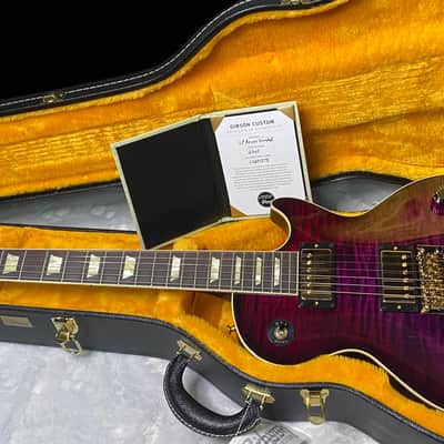 NEW! Gibson Custom Les Paul Axcess Standard Figured Top Floyd Rose Electric Guitar - Greatest Hits II - Authorized Dealer - Tri-Berry Burst - WOW! 8.5lbs - G07453 image 15