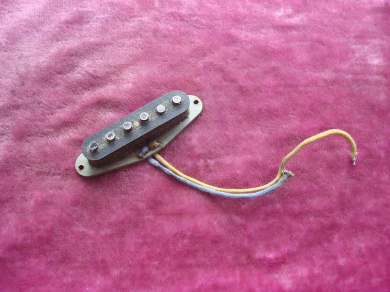 Vintage 1966 Fender PRE-CBS Grey Bottom Stratocaster Pickup Set Strat 1965 image 1