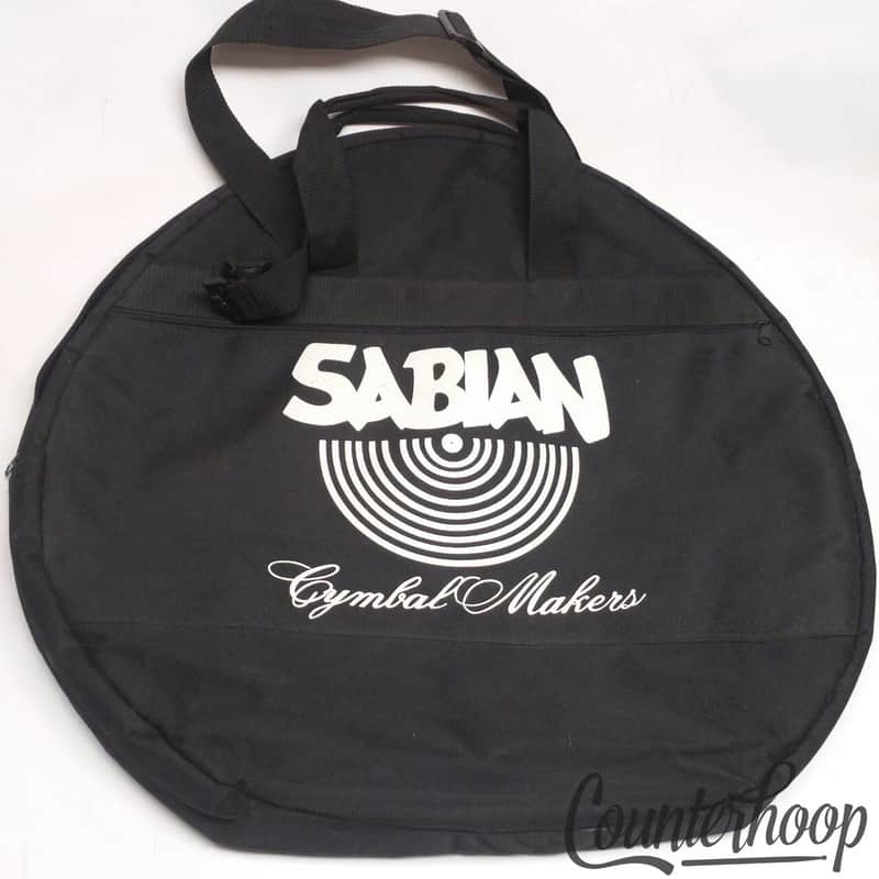 Sabian 22"Cymbal Makers Bag Black Protective Case Crash/Rides+Sticks w/Strap EXC image 1