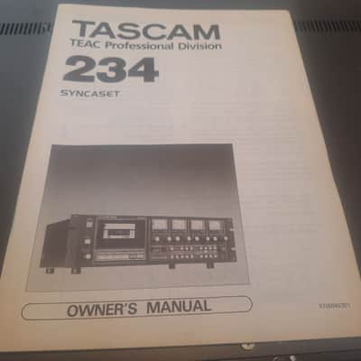 TASCAM 234 Syncaset Rackmount 4-Track Cassette Recorder 1980s image 4