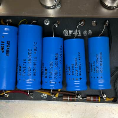 Fender Showman 2-Channel 85-Watt Guitar Amp Head 1965 Blackface image 10