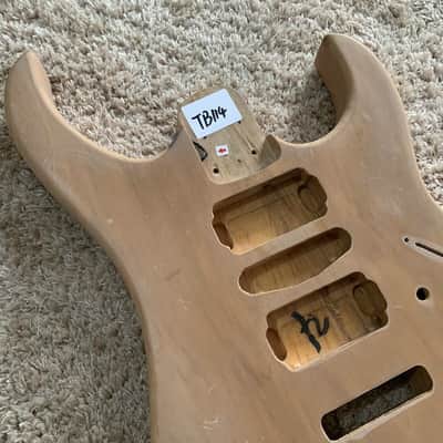 Unfinished Alder Wood Custom Double Cutaway Guitar Body Project image 2