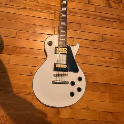 1990s Burny RLC Les Paul Custom MIJ upgraded, neck repair Rlc 1990s - Alpine white image 1