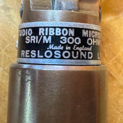 RARE stereo pair - Vintage Reslo SR1 M Ribbon Microphones high output - 300 ohms image 4
