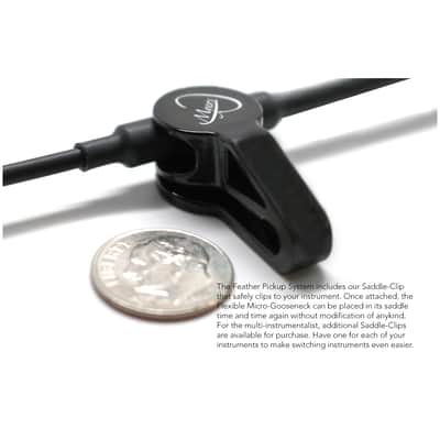 "THE FEATHER" 4/4 VIOLIN MICROPHONE SYSTEM with FLEXIBLE MICRO-GOOSE NECK by Myers Pickups image 6