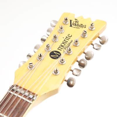 1966 Mosrite The Ventures Model XII 12-String Vintage Electric Solidbody Guitar – ’66 Post Vibramute in Original Dark Ink Blue Metallic w/ Orig. Hard Case (T193) image 23