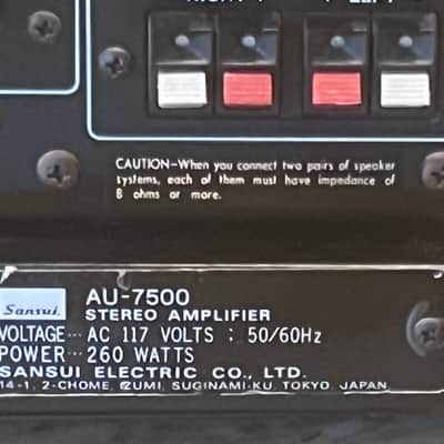 SANSUI AU-7500 Integrated Amplifier - Cleaned/Tested/Nice image 14