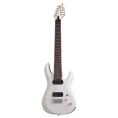 Schecter C-8 Deluxe 8-String Electric Guitar - Satin White - Open Box image 2