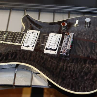 B.C. Rich USA Custom Eagle Archtop Supreme - Trans Black image 1