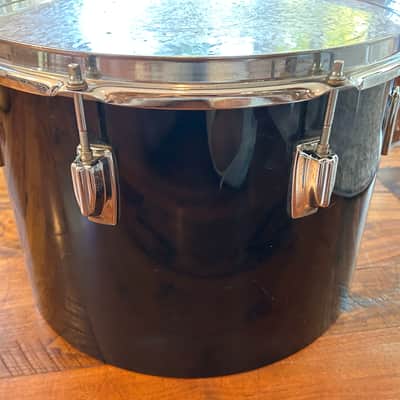 Vintage 1980s Tama Imperialstar 10 x 14 Drum Concert Tom OG Jet Black Wrap image 8