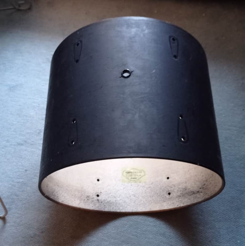 Tama Superstar 14" Tom Shell Birch/ Basswood 2005 - Black matte image 1