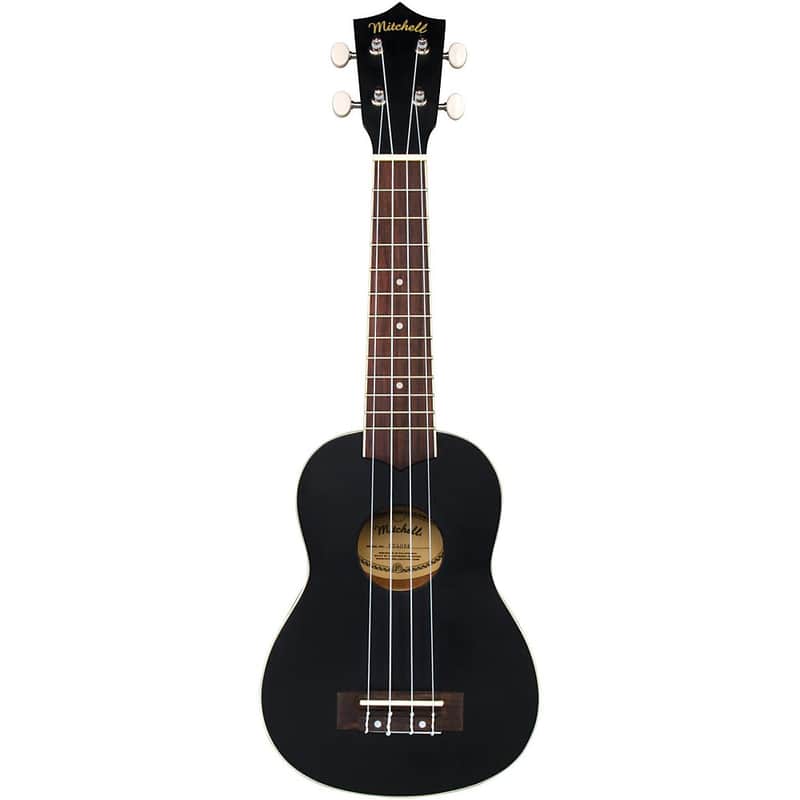 Mitchell MU40 Soprano Ukulele Regular Black image 1