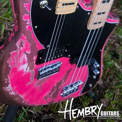 HEMBRY Fender Metora style bass/guitar doubleneck relic image 6