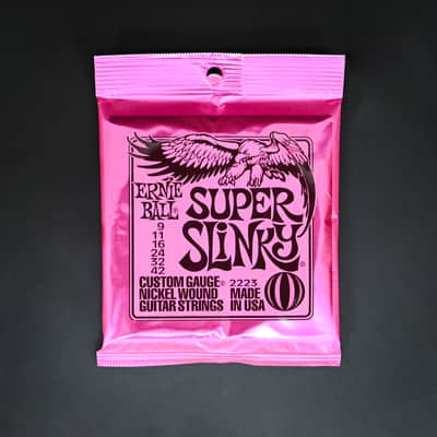 Ernie Ball 2223 Super Slinky Nickel Wound Electric Guitar Strings 9-42 Gauge image 1