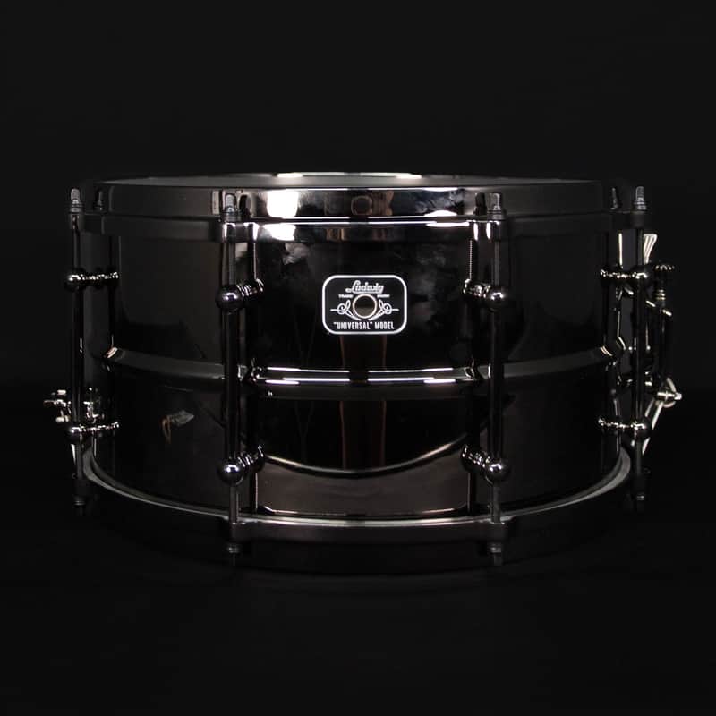 Ludwig 7" x 13" Universal Brass Snare Drum, Black Nickel Hardware image 1