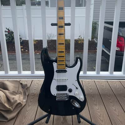 Squier Stratocaster  2008 Worn Black image 1