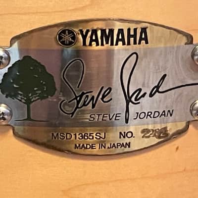 Yamaha MSD1365SJ Steve Jordan Signature 13x6.5" Maple Snare Drum 2000s - Natural image 2