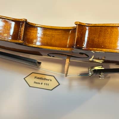 Vintage 4/4 adult violin 1913-1920 - original finish - labeled image 8
